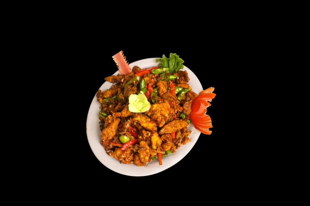 Chicken with Green Chillies (Dry)